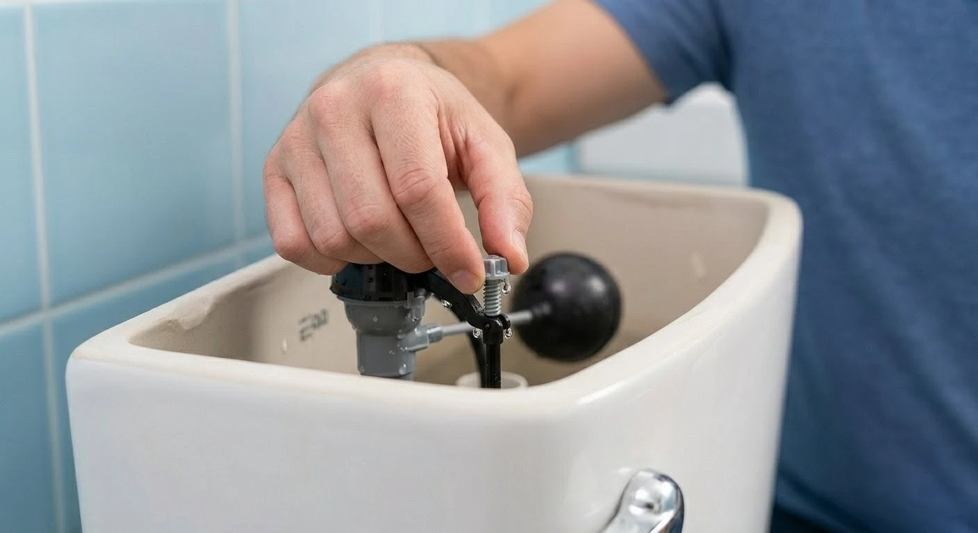 adjusting toilet fill valve water level